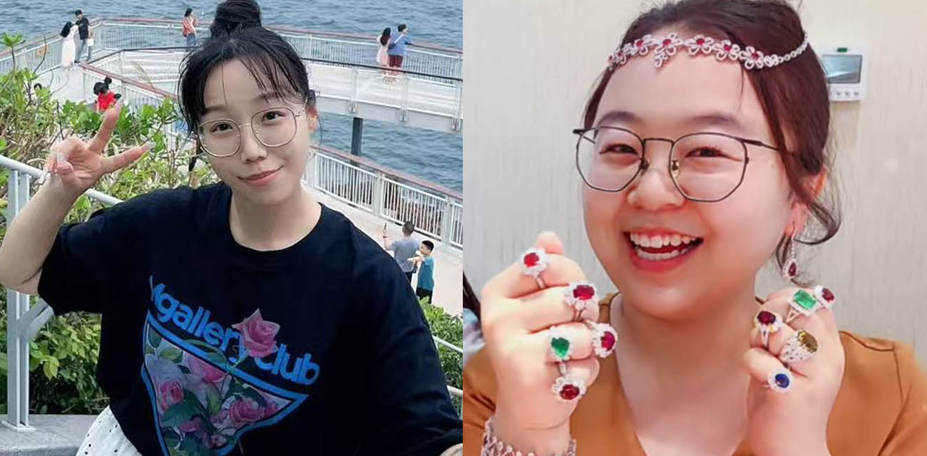 水贝珠宝行业小骚货私生活曝光，买珠宝换操眼镜妹情趣装骑乘榨精视觉冲击力爆棚